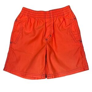 VINTAGE 90s Baby Gap Boys Orange Summer Elastic Waist Shorts Size 2T
